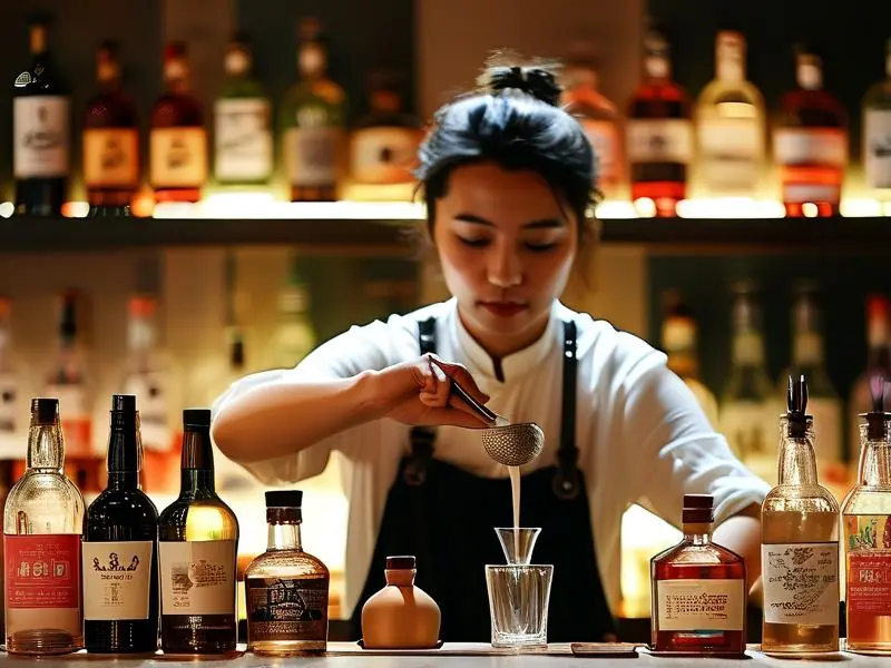 潍坊调酒培训学校专业调酒师示范