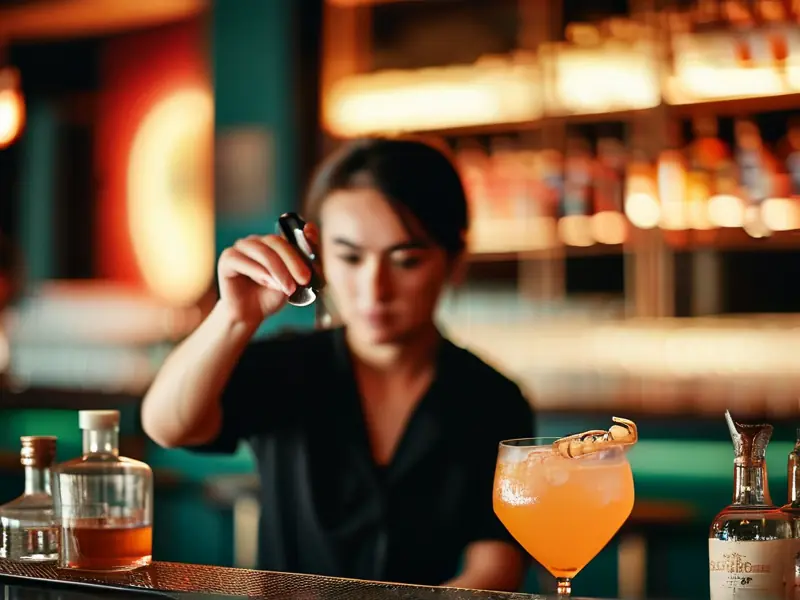 武汉调酒师培训课堂实景