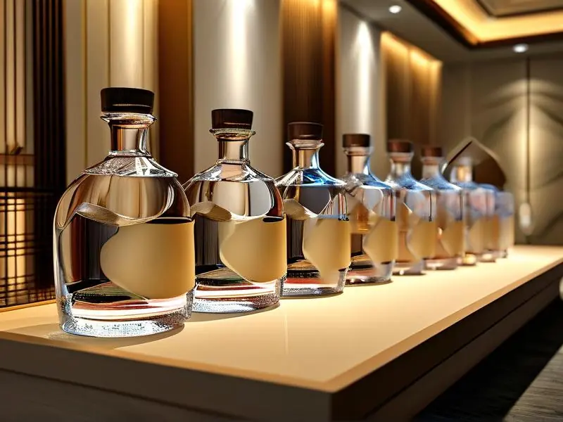 五粮酿造接待酒原料与成品展示