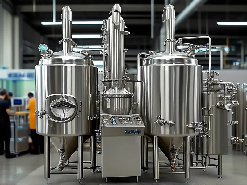 新型不锈钢酿酒设备工作流程实拍图