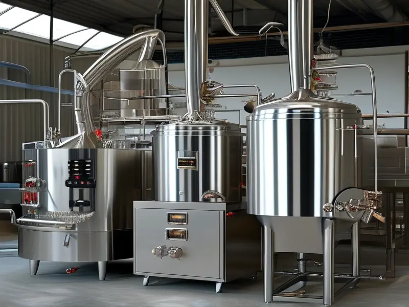 新型烤酒设备工作实景图