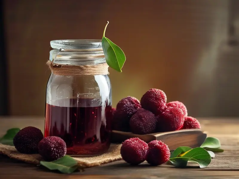 杨梅果酒酿制过程展示