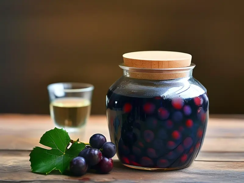 野葡萄泡酒制作过程示意图