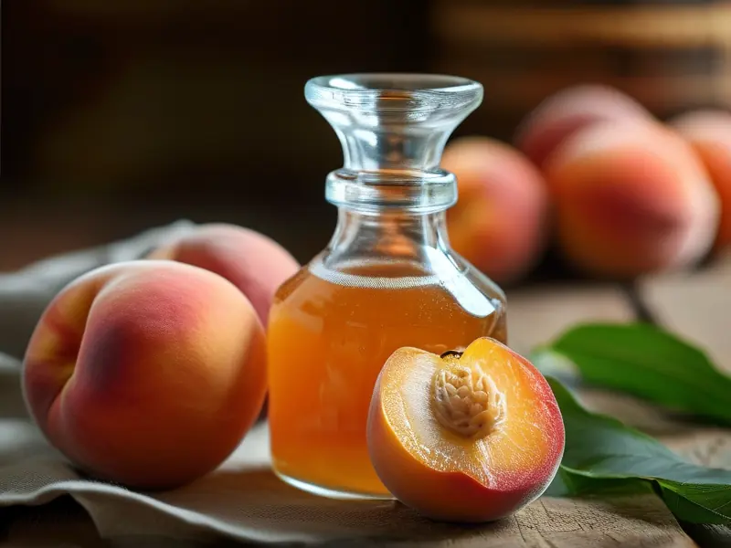 家庭自制桃子酒原料与工具展示