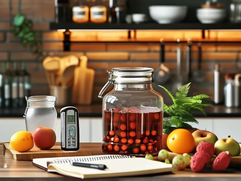 家庭酿酒工具与原料摆放示意图