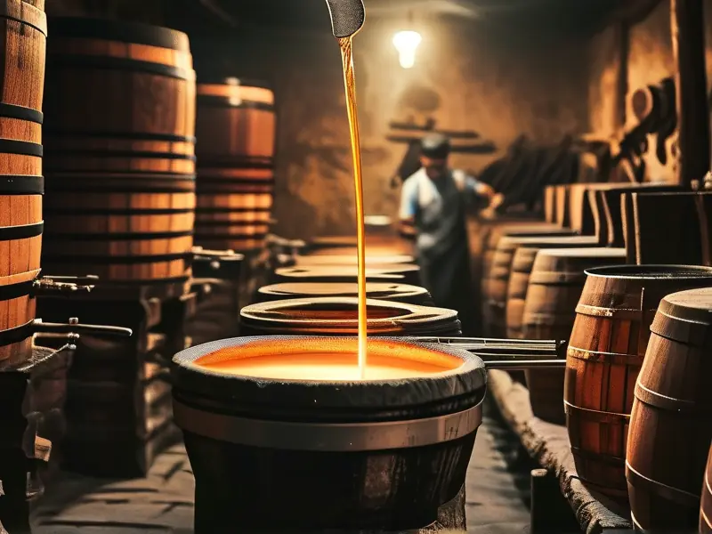 传统烤酒工艺现场操作图