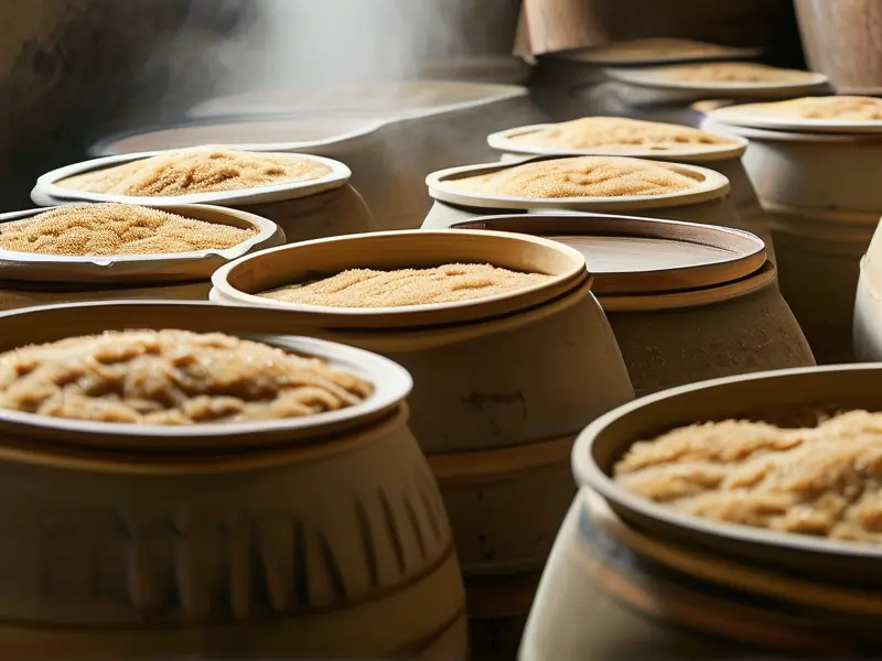 家庭黄酒酿造过程展示