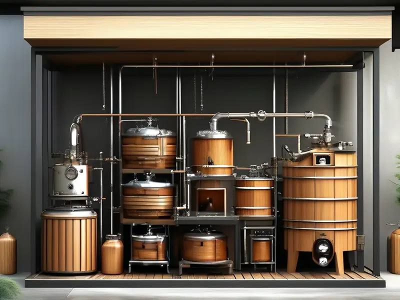 家庭酿酒设备制作过程展示