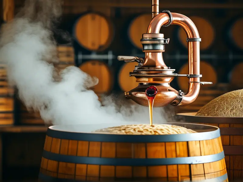 传统蒸酒设备工作流程实拍图