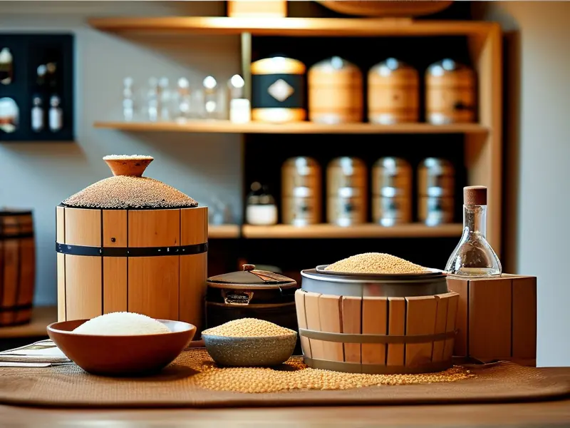 家庭酿酒设备与原料展示