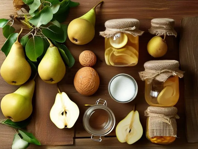 自制梨子酒所需材料展示