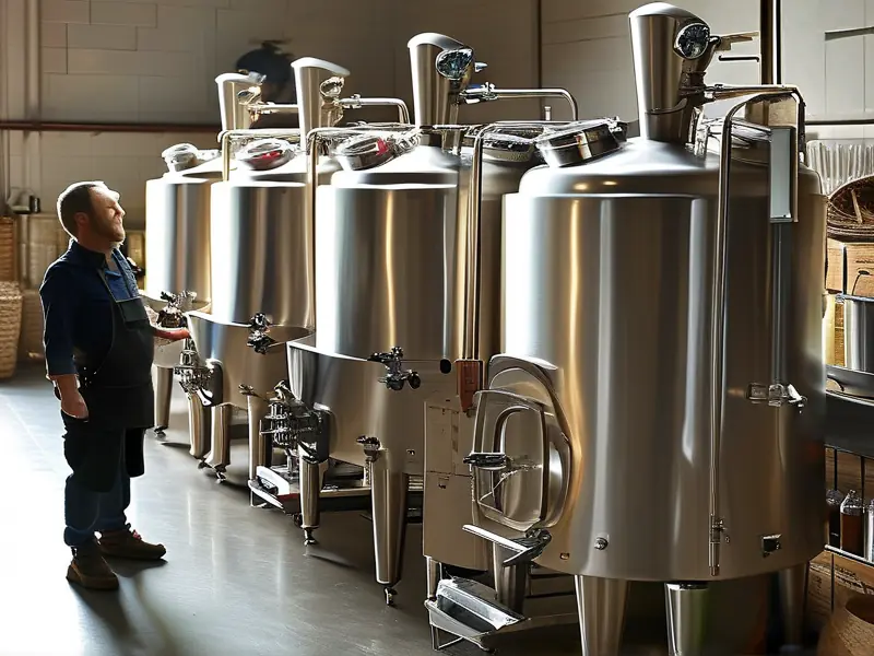 200斤不锈钢酿酒设备实景展示