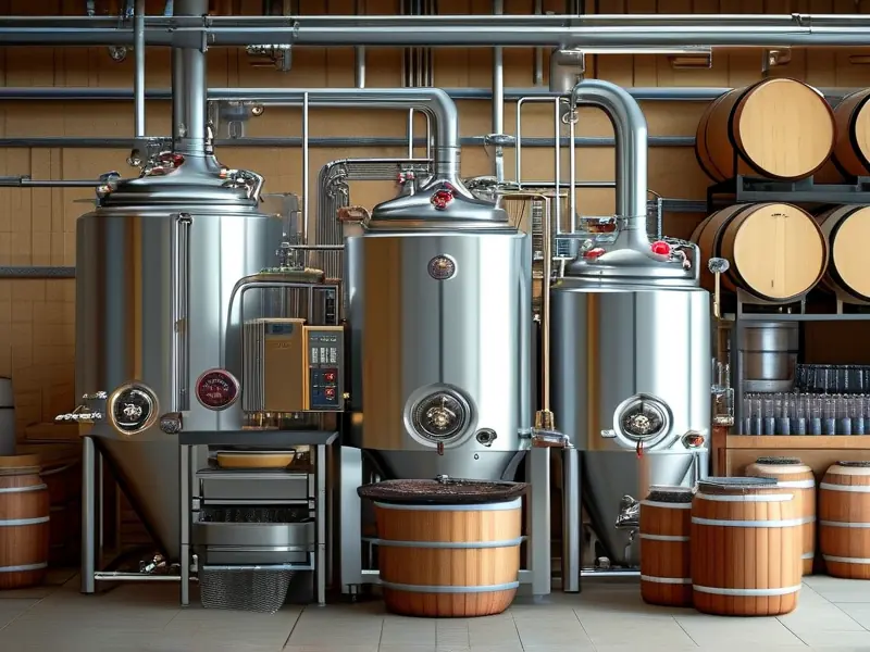 300斤酿酒设备在酿酒车间中的使用场景