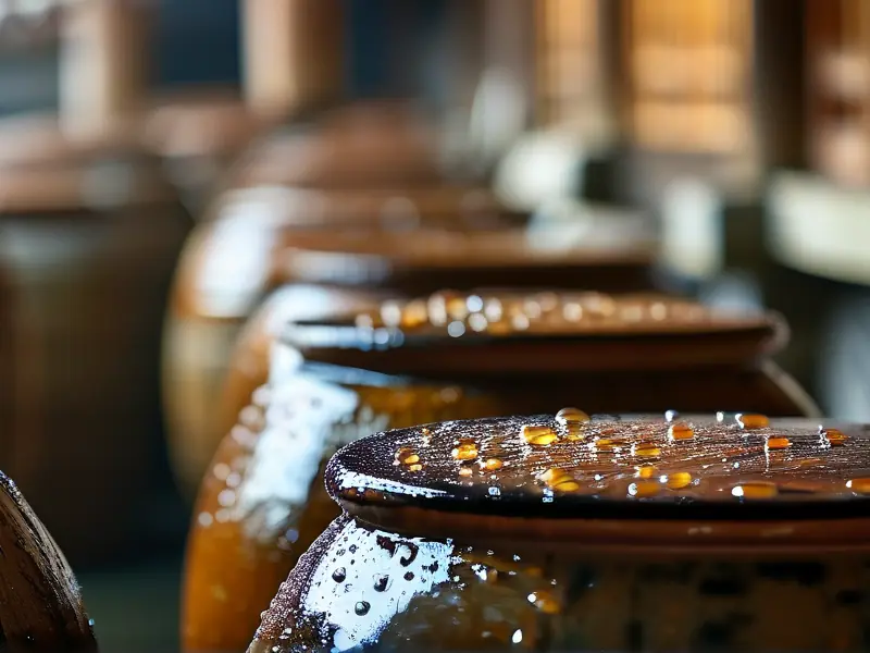 白酒酿造关键工序实拍：地缸发酵与蒸馏出酒过程