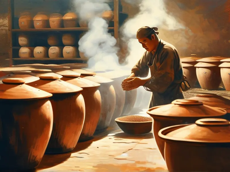 传统白酒酿造工艺现场展示