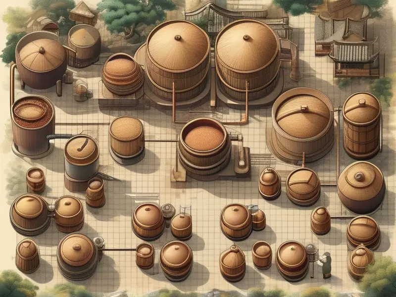 中国传统酿酒工艺流程图解