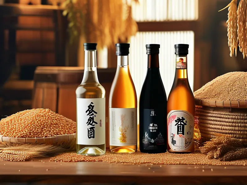 纯粮酒与勾兑酒对比鉴别示意图