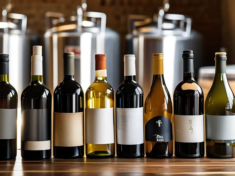 多种纯粮酿造酒展示