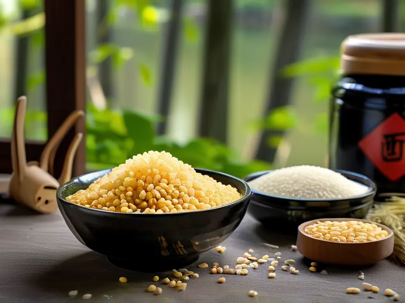 自制打窝酒米成品展示