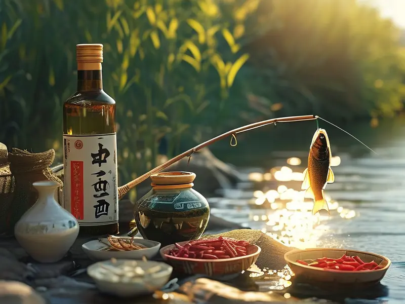 钓鱼中药酒使用场景展示