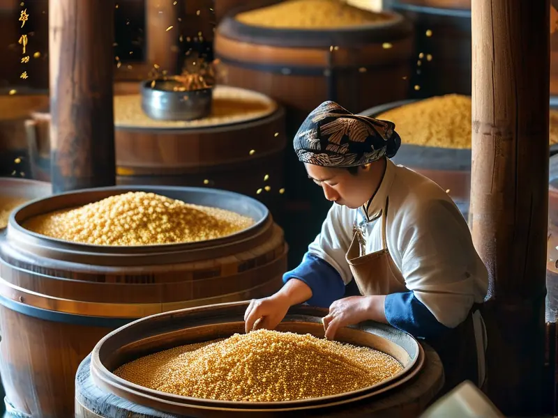 高粱烤酒传统工艺现场展示