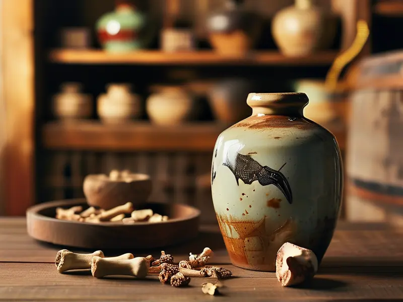 传统骨泡酒制作过程展示