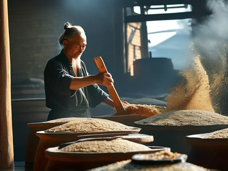 贵州黔王酿酒公司传统酿酒工艺实拍