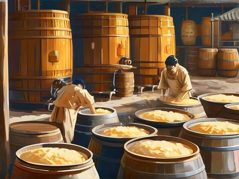 传统黄酒酿造过程