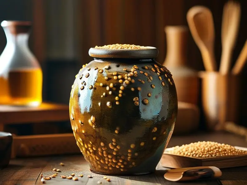 传统黄酒发酵过程实拍图