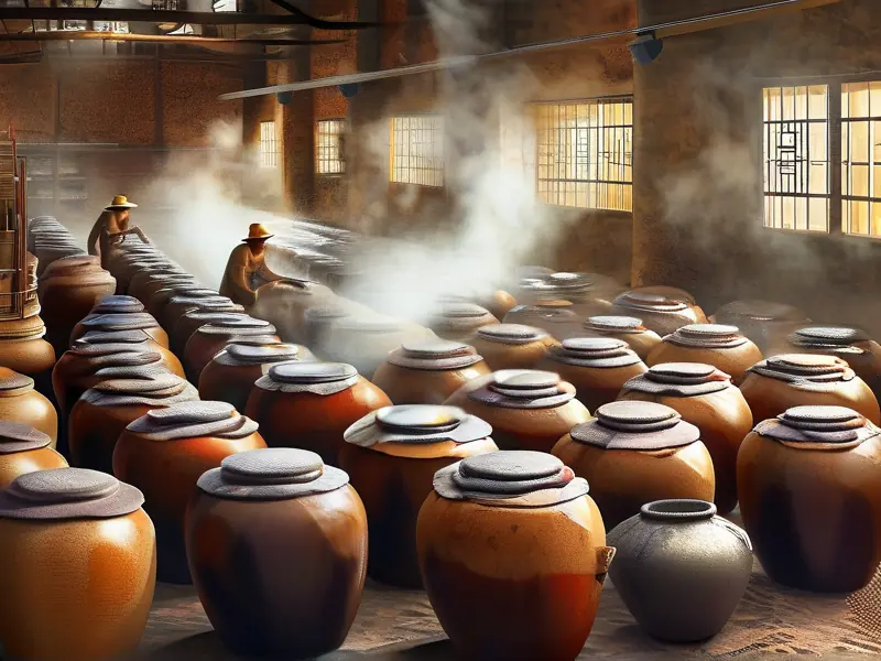 传统酱酒酿造工艺实景展示