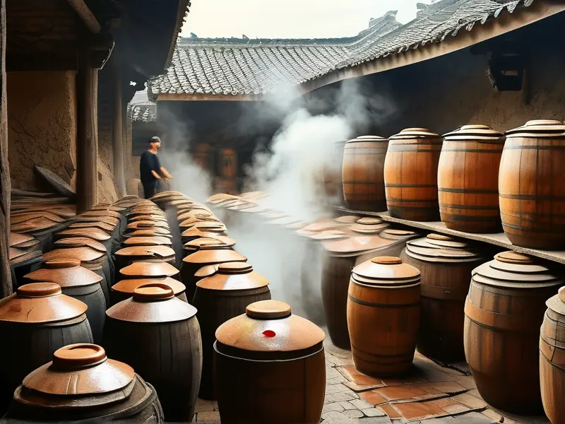 酱香型白酒传统酿造工艺现场