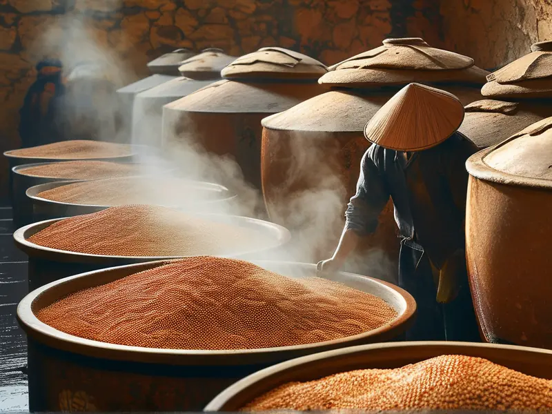 酱香型高粱酒传统酿造工艺实景