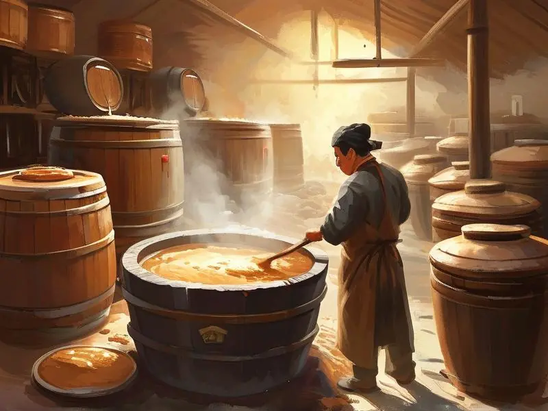 传统酱香型酒酿造过程实拍