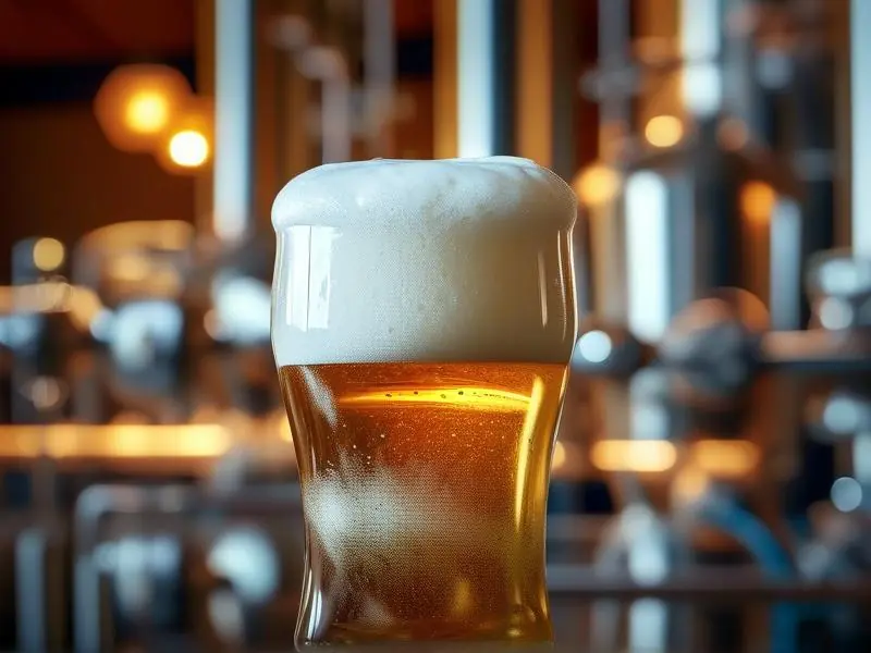 精酿啤酒发酵过程实拍图