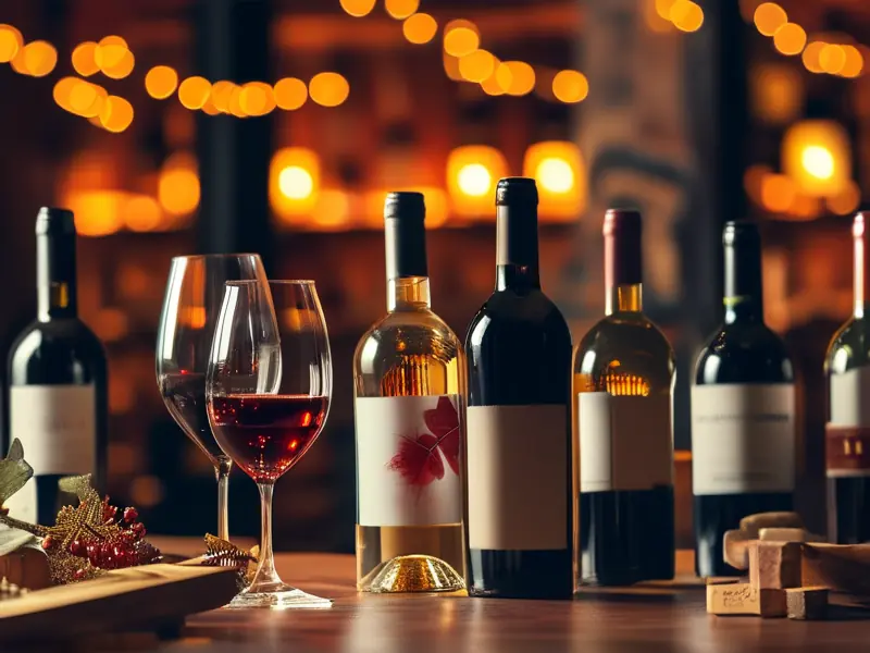 酒品鉴会活动现场，参与者正在品鉴各种酒类