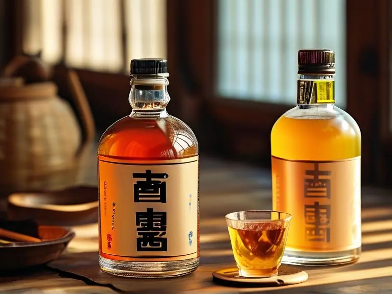 勾兑酒与酿造酒对比图