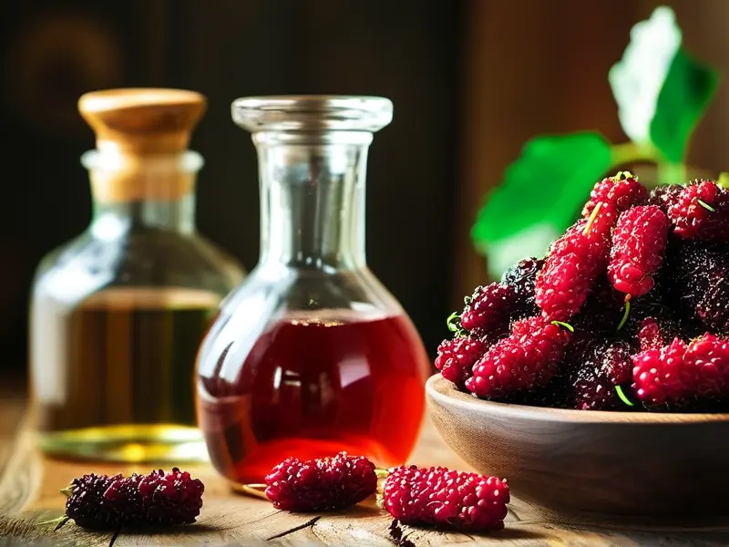 桑葚泡酒准备材料展示