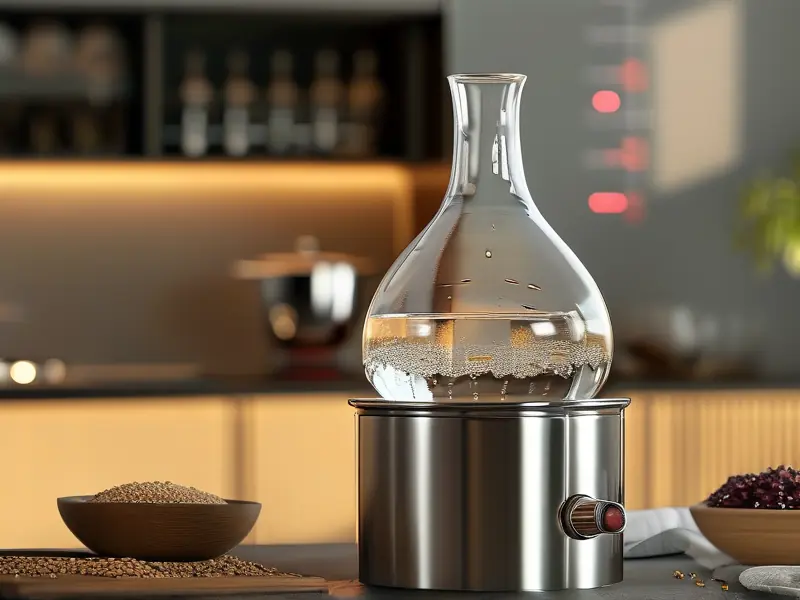 家用不锈钢蒸酒器工作实拍图
