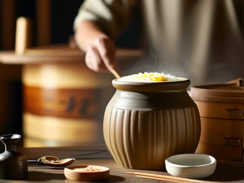 正宗包谷酒传统发酵工艺实操场景