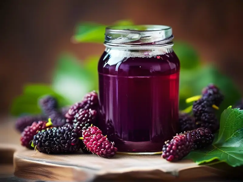 自制桑葚酒的制作过程展示