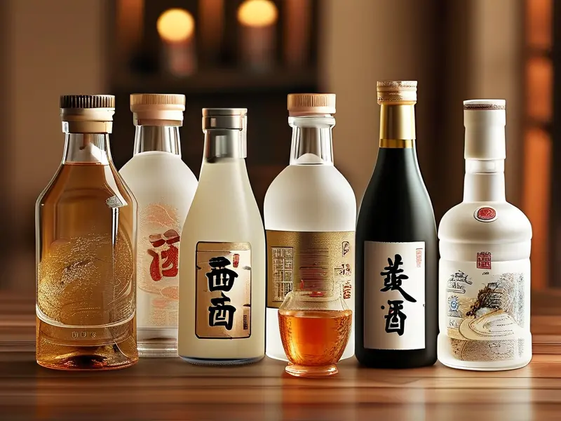 多种白酒包装方式展示