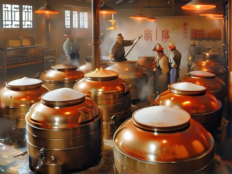 传统白酒酿造工艺现场展示