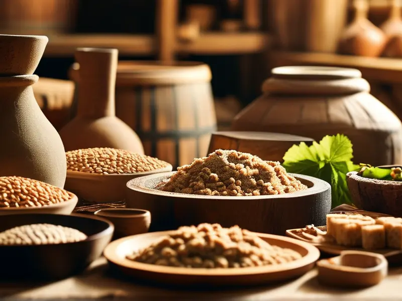 传统白酒酒曲手工制作过程实拍