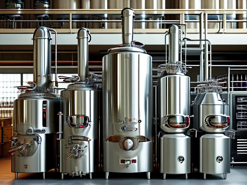 白酒酿酒设备展示及操作场景