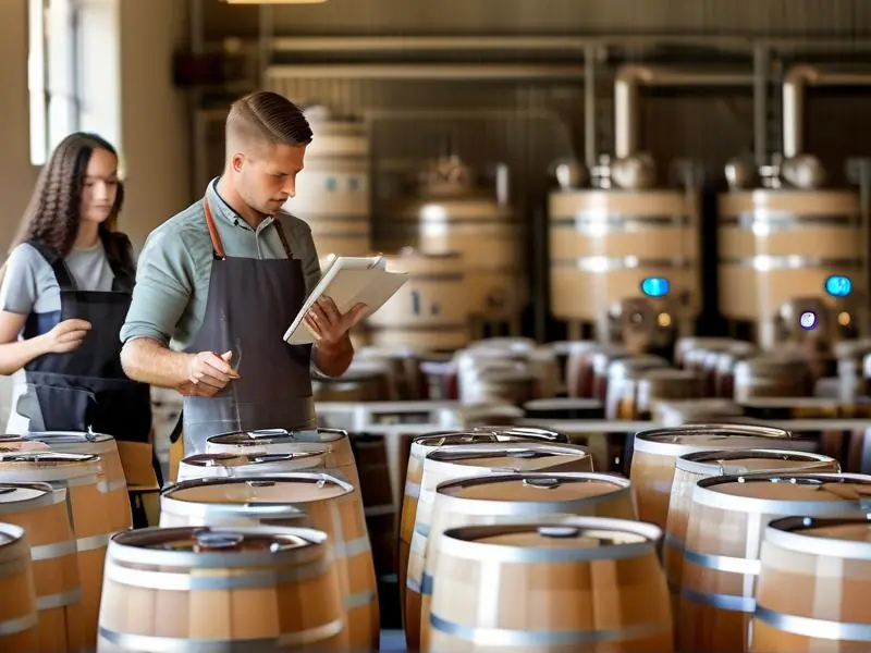 白酒酿酒师培训班学员实践操作场景