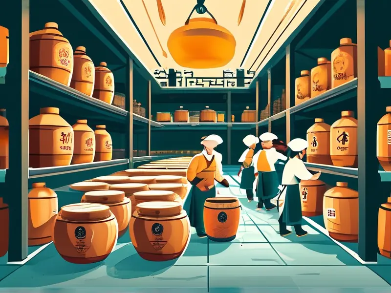 白酒酿造工艺全流程示意图