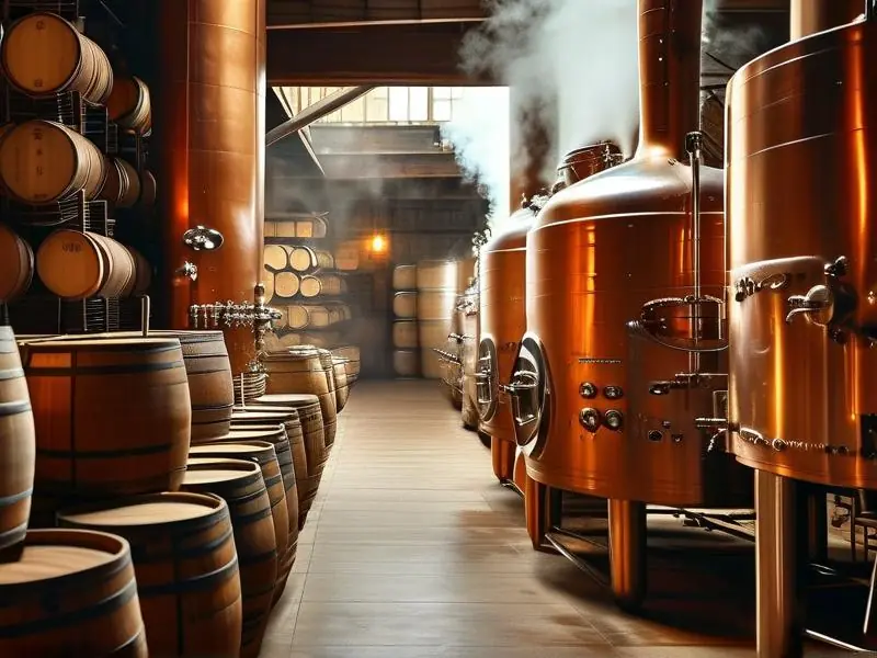 比利时传统啤酒酿造场景展示