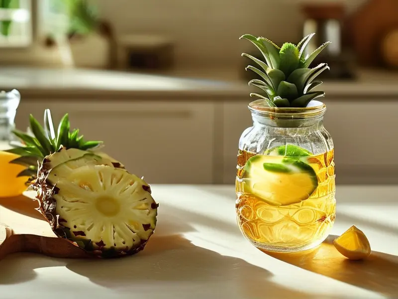 菠萝泡酒制作过程展示