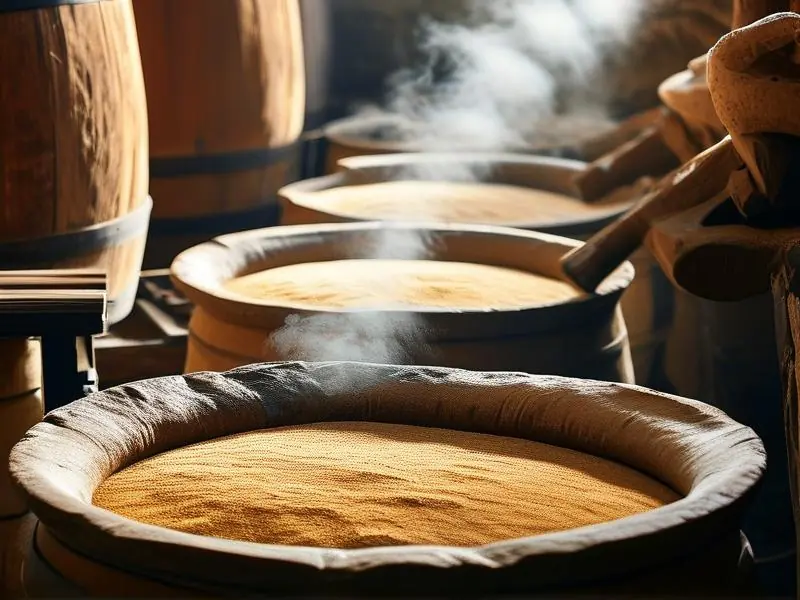 大曲白酒传统酿造工艺现场展示