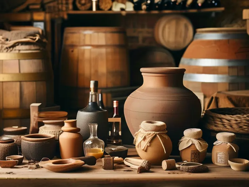 专业酿酒师示范传统封酒方法